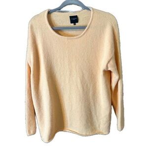 Selected Femme Women’s Soft Peach Nylon Angora Wool Crewneck Sweater Sz M
